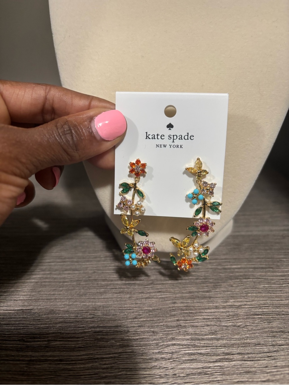 NWOT - Kate Spade New York New Bloom Flower Statement Earrings